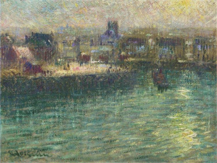 Port at Dieppe - Gustave Loiseau