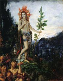 Apollo Receiving the Shepherds' Offerings - Gustave Moreau
