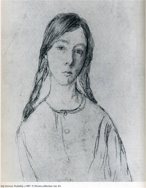 Self Portrait, c.1907 - c.1909 - Gwen John