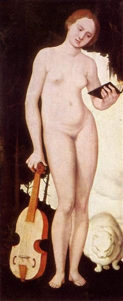 Woman with Cat (Allegory of Music), 1529 - Ганс Бальдунг