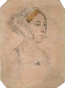 Portrait of a Lady, thought to be Anne Boleyn - Hans Holbein the Younger