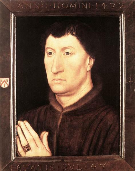 Portrait of Gilles Joye, 1472 - Hans Memling