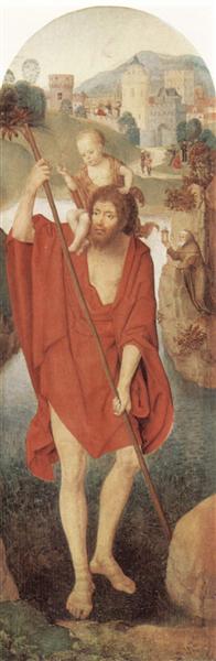 St. Christopher, 1480 - 漢斯·梅姆林