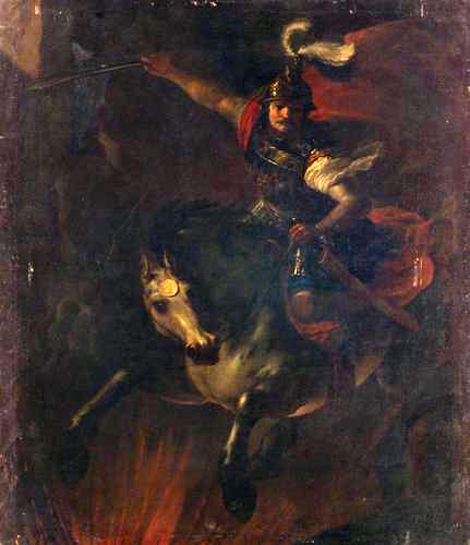 Opfertod des Marcus Curtius, 1655 - Heinrich Schonfeld