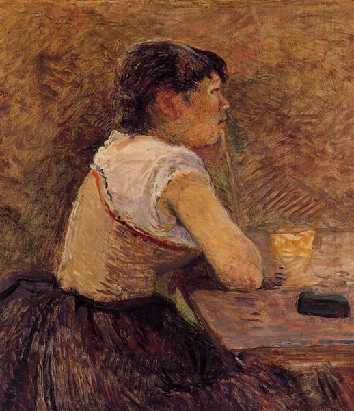 At Gennelle, Absinthe Drinker, 1886 - Henri de Toulouse-Lautrec