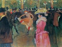En el Moulin-Rouge, el baile - Henri de Toulouse-Lautrec