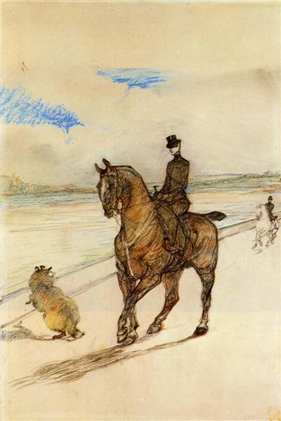 Horsewoman, 1899 - Henri de Toulouse-Lautrec
