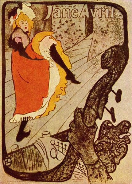 Jane Avril, 1893 - Henri de Toulouse-Lautrec