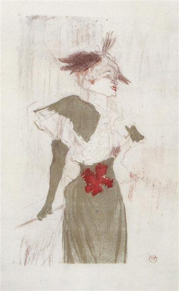 Mademoiselle Marcelle Lender, Standing, 1895 - Анрі де Тулуз-Лотрек