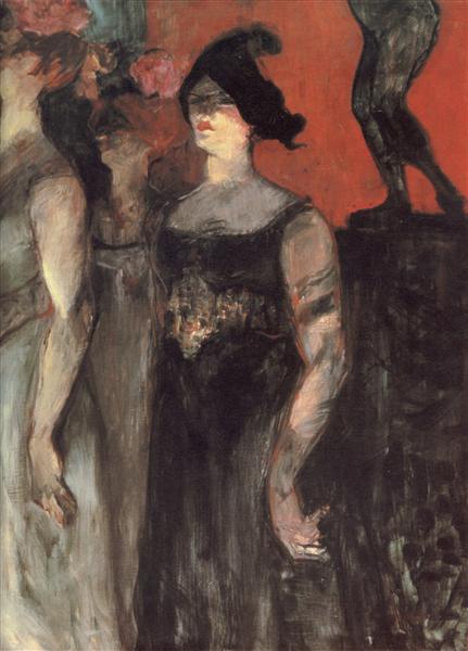 Messaline (between two extras), 1900 - 1901 - Анри де Тулуз-Лотрек