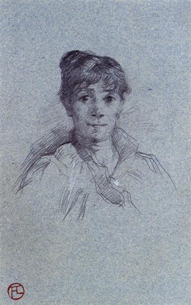 Portrait of a Woman, 1888 - 亨利·德·土魯斯-羅特列克