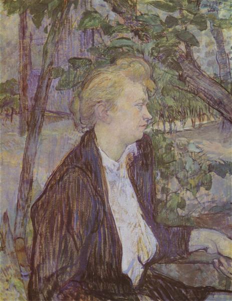 Woman in the Garden, 1891 - 亨利·德·土魯斯-羅特列克