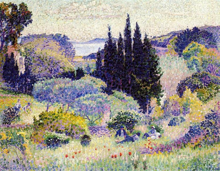 Cypress, April, 1904 - Анри Эдмон Кросс