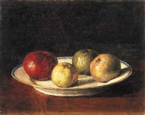 A Plate of Apples, 1861 - 方丹‧拉圖爾