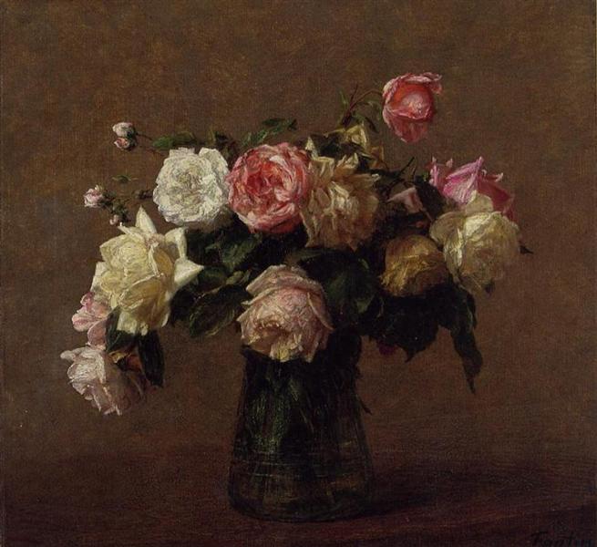 Bouquet of Roses, 1902 - Анрі Фантен-Латур