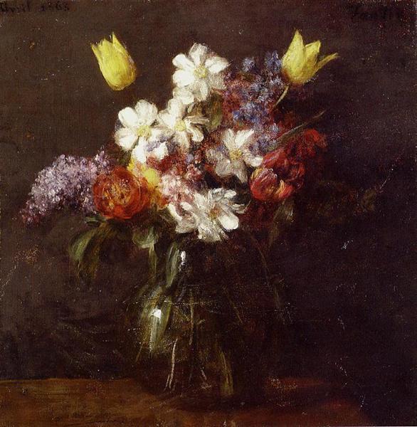 Flowers, 1863 - 方丹‧拉圖爾