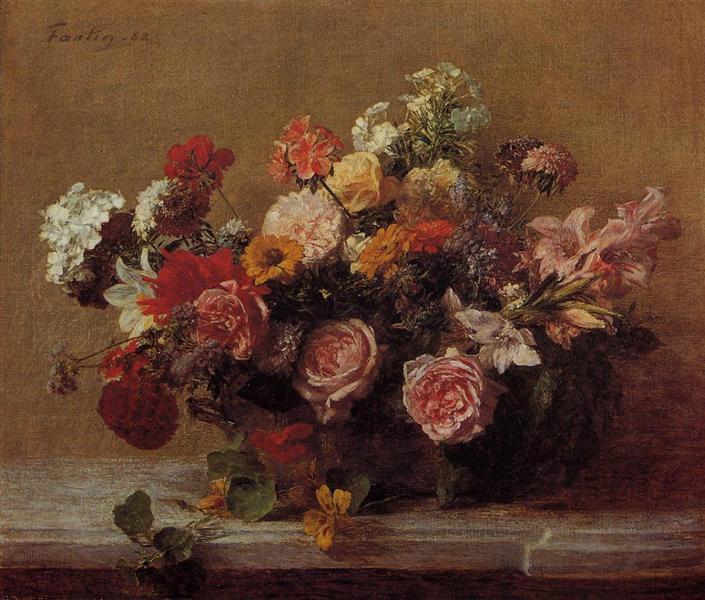Flowers, 1882 - Анри Фантен-Латур
