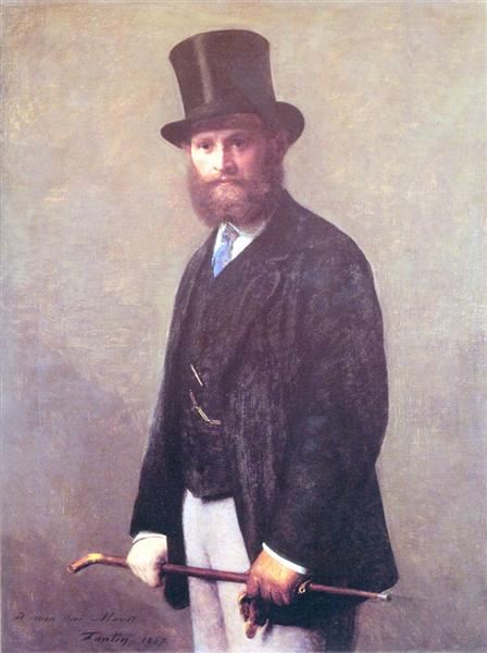 Portrait of Édouard Manet, 1867 - Анри Фантен-Латур