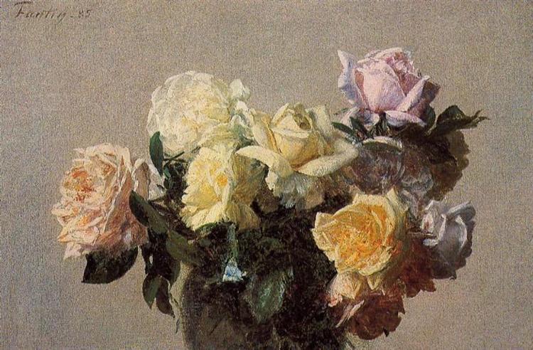Roses, 1885 - Анрі Фантен-Латур