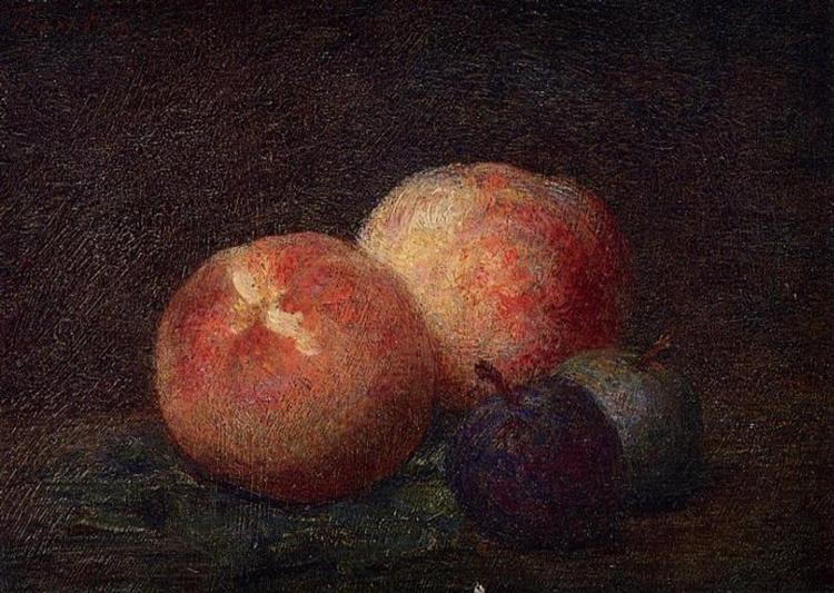 Two Peaches and Two Plums, 1899 - Henri Fantin-Latour