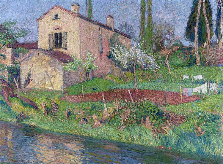 Marie Louise House in Spring - Henri Martin