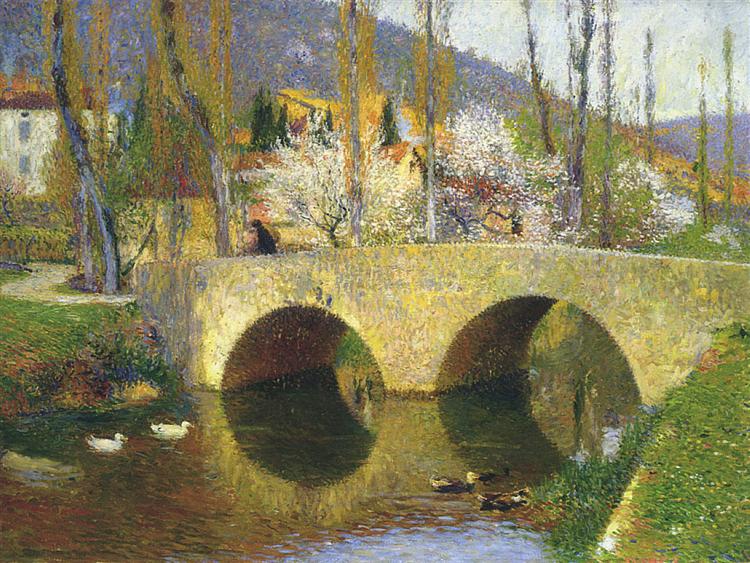 The Bridge at Labastide du Vert in Spring, 1911 - Henri Martin