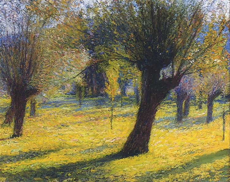 Willows in the Vert - Henri Martin