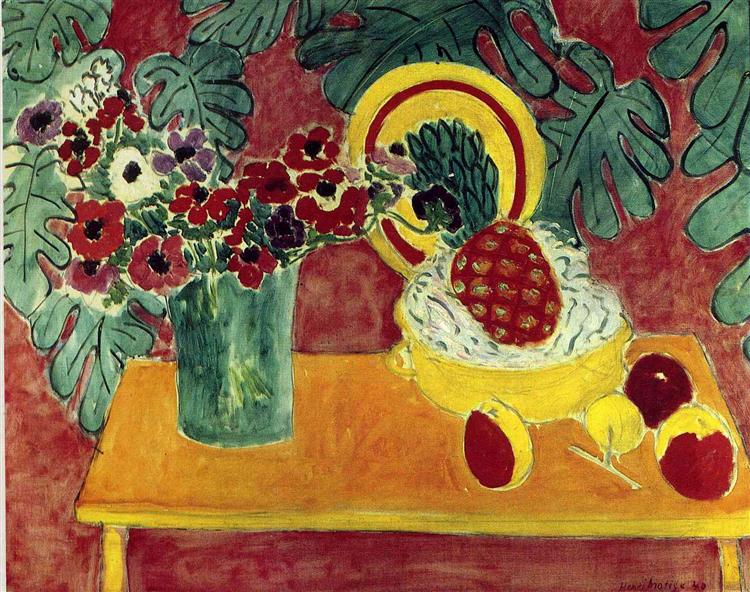 Pineapple and Anemones, 1940 - Henri Matisse