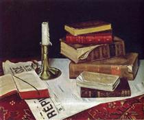 Still Life with Books and Candle - Henri Matisse