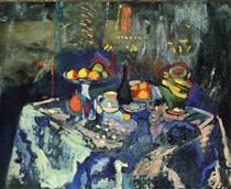 Still Life with Vase, Bottle and Fruit - Henri Matisse