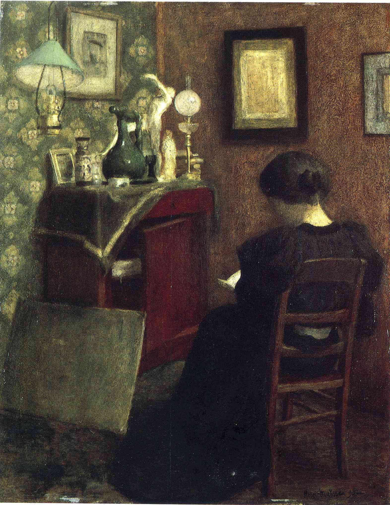 Woman Reading 1894 Art A0,A1,A2,A3,A4 poster Henri Matisse 
