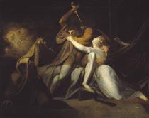 Percival Delivering Belisane from the Enchantment of Urma - Henry Fuseli
