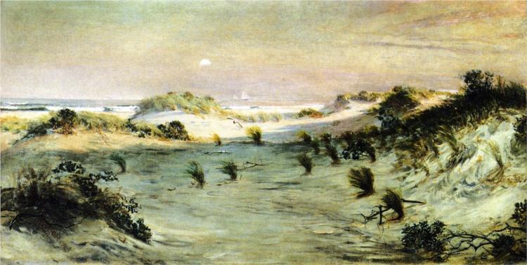 Dunes au coucher du soleil, Atlantic City, 1886 - Henry Ossawa Tanner