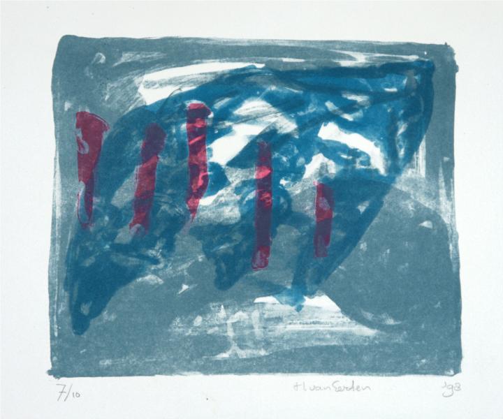 'no title' - lithography fine print art,1998; graphic artist Hilly van ...