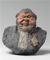 Bust of Hippolyte Abraham, known as Abraham-Dubois - Honore Daumier