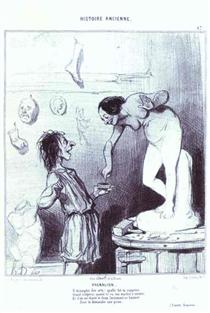 Pygmalion - Honore Daumier