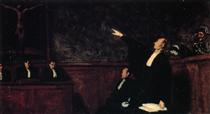 The Court - Honoré Daumier