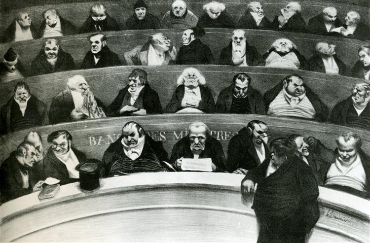 The Legislative Belly, 1834 - Honore Daumier