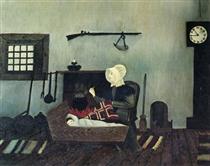 Quaker Mother And Child - Horace Pippin