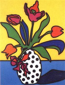 Tulips and Spotted Vase - Говард Аркли