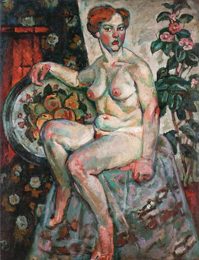 Seated Nude - Ilja Iwanowitsch Maschkow