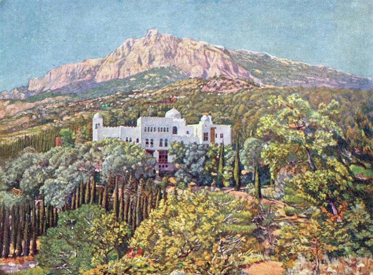 View of the resort 'Red Dawns', c.1920 - Ilia Mashkov