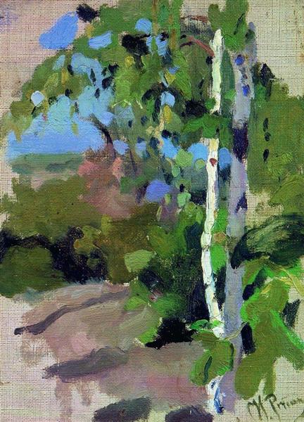 Birch trees. Sunny day. - Ilya Repin