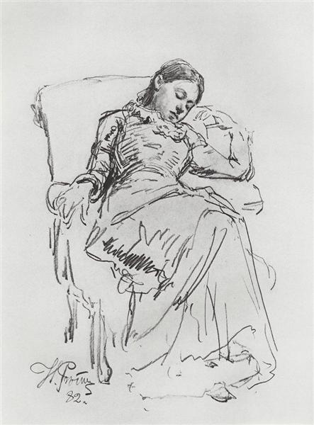 Leisure, 1882 - Ілля Рєпін