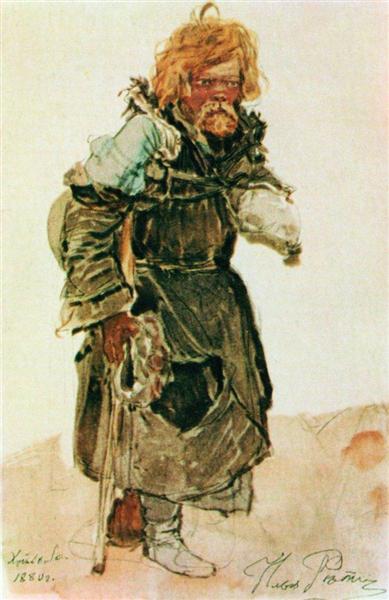 Pilgrim, 1880 - Ilya Yefimovich Repin