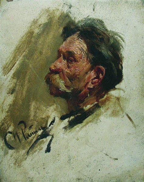 Portrait of a peasant - Ilja Jefimowitsch Repin