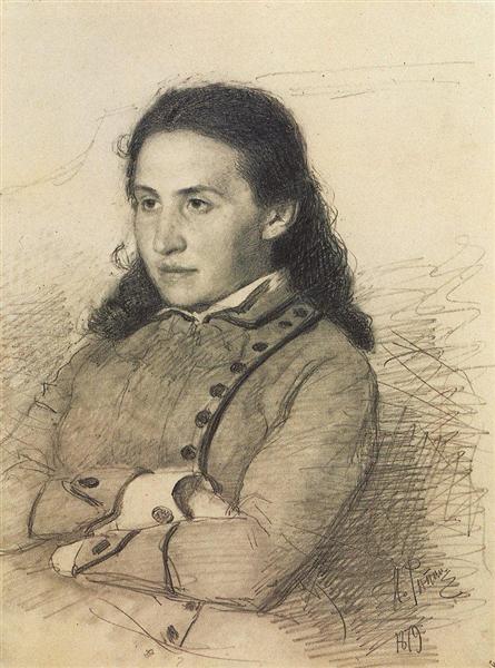 Portrait of E.G. Mamontova, 1879 - Ilja Jefimowitsch Repin