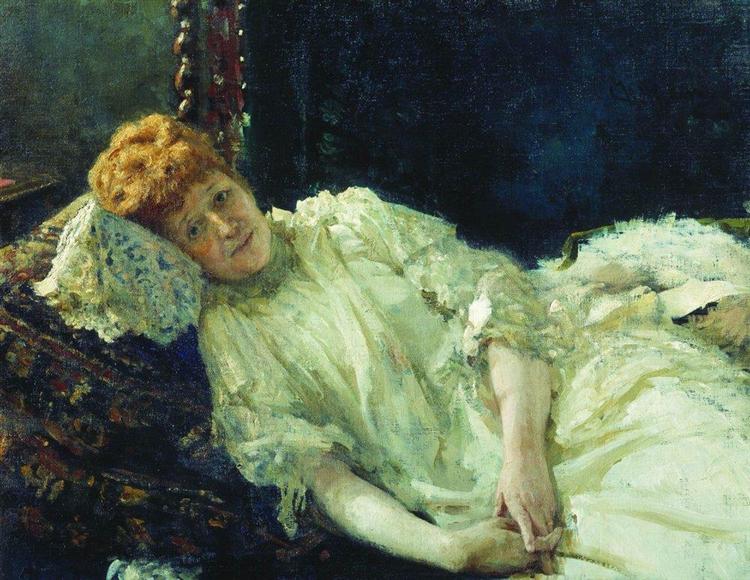 Portrait of Luiza Mersi D'arzhanto, 1890 - Ilja Jefimowitsch Repin