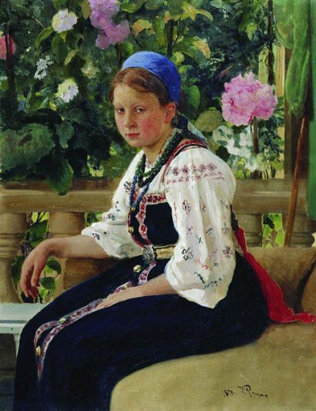 Portrait of S.F. Mamontova, 1879 - 列賓