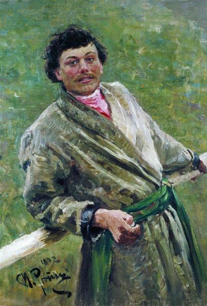 Portrait of Sidor Shavrov, 1892 - 列賓